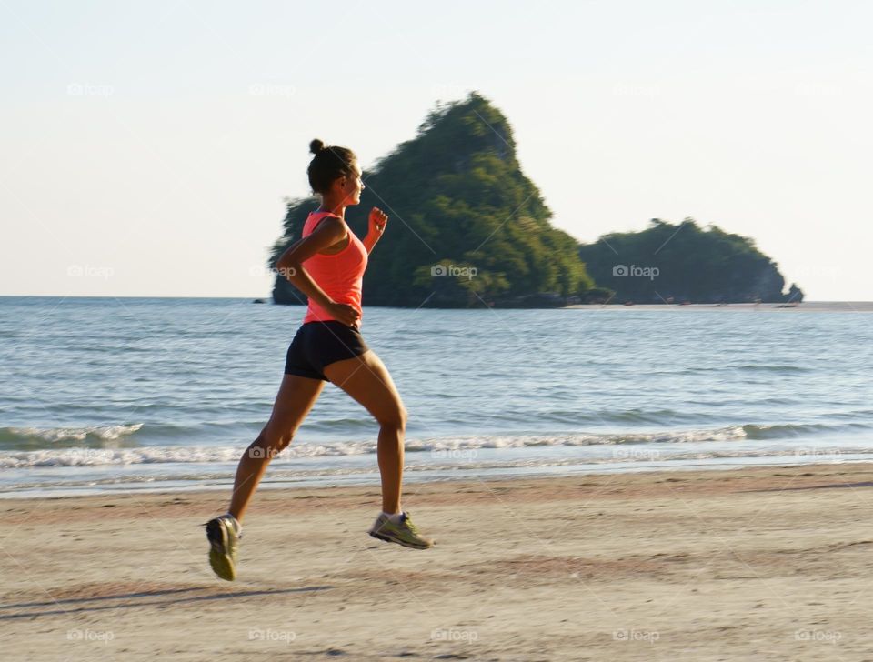 girl jogging