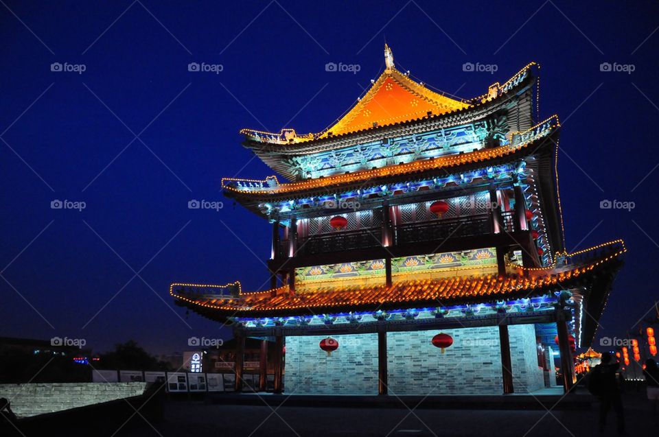 Xian wall tower