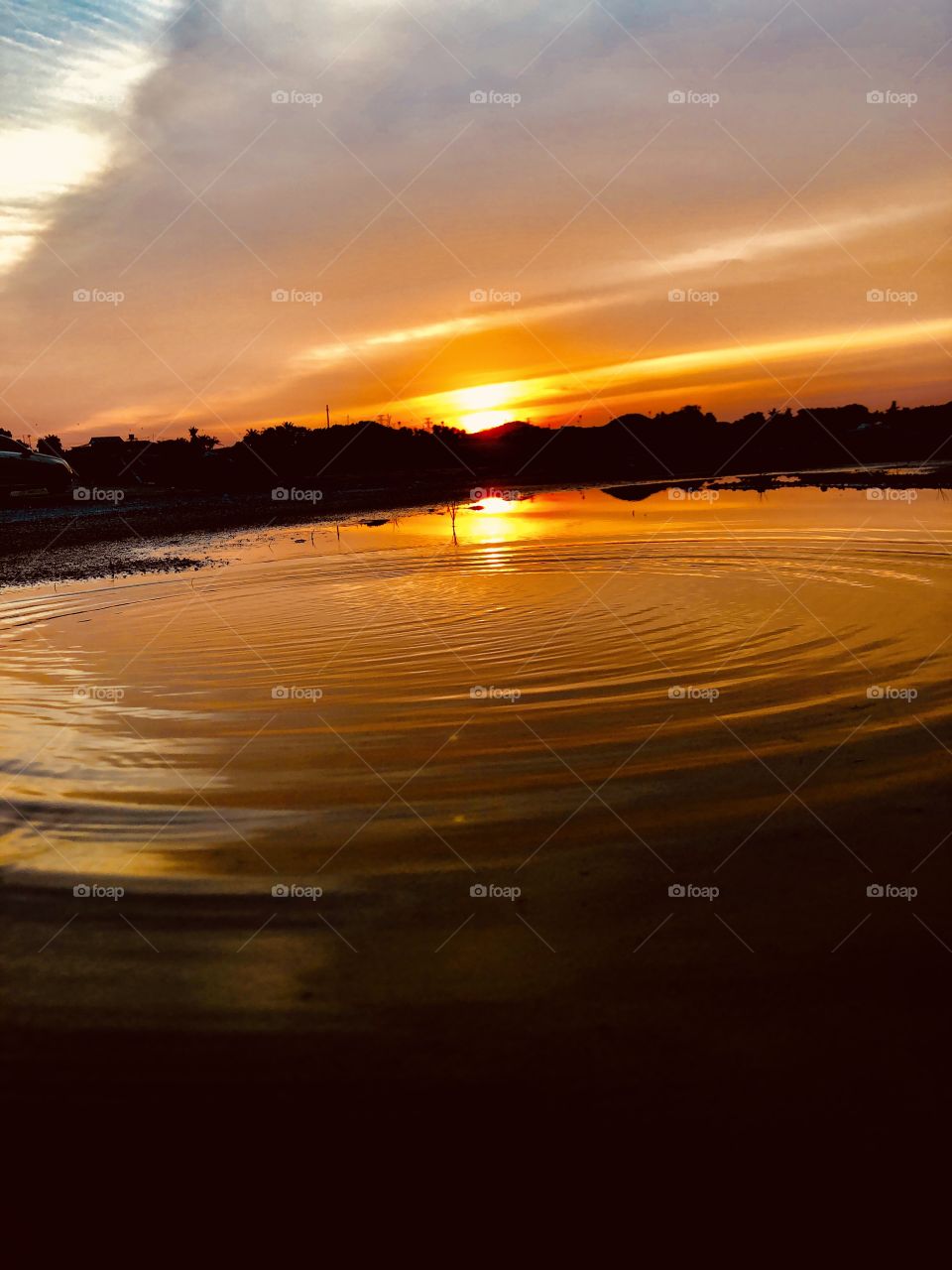 Sunset with whirlpool 