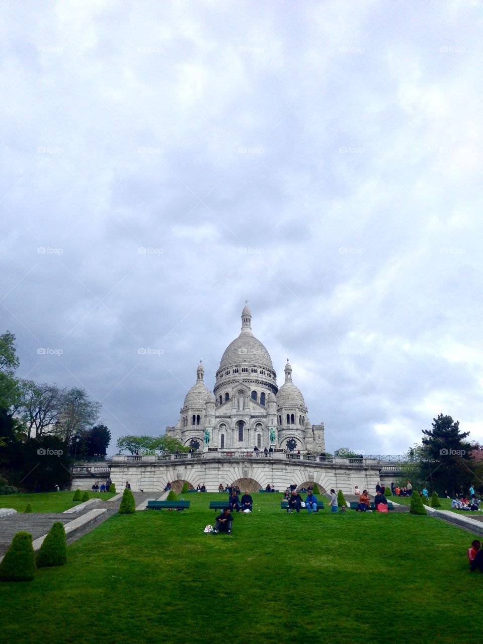 The Sacre Coeur in Paris. The Sacre Coeur in Montmartre, Paris