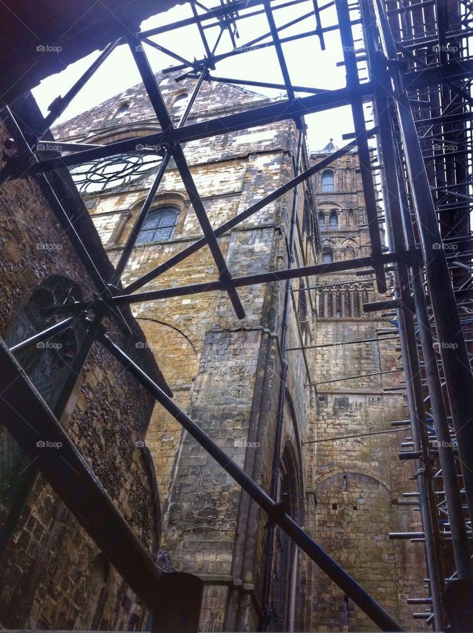 Renovations at Canterbury Cathedral, Canterbury. England.