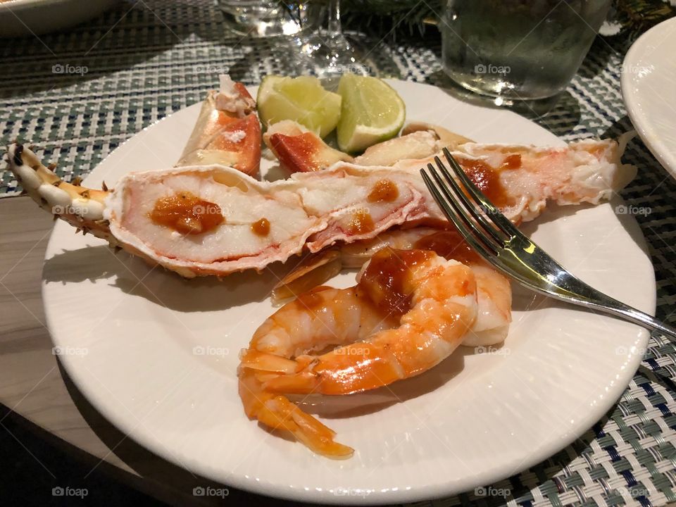 Seafood night at the TRS Coral hotel in Cancun, Mexico. 