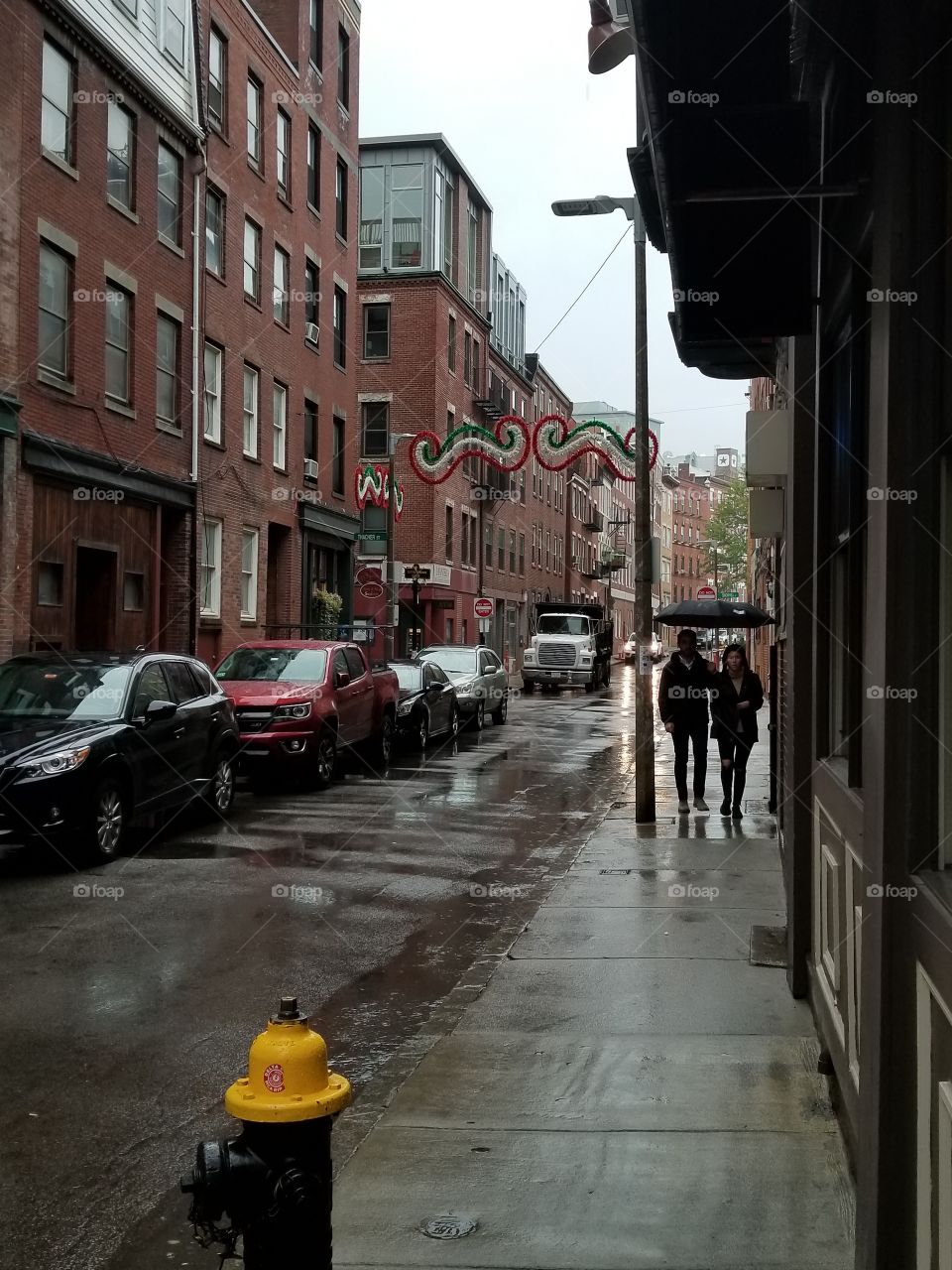 Boston rain