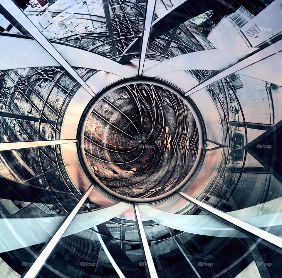 Abstract of train tracks