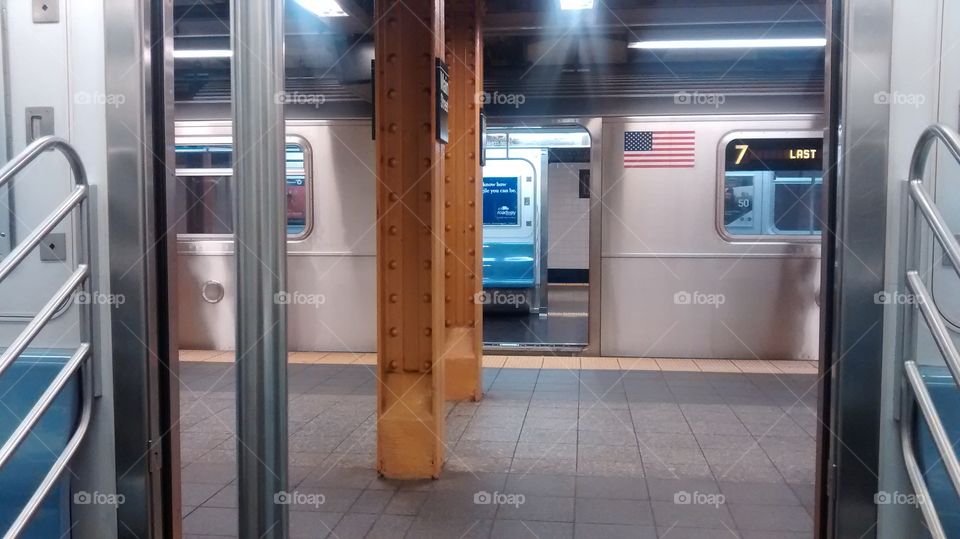 New York Subway Train Station