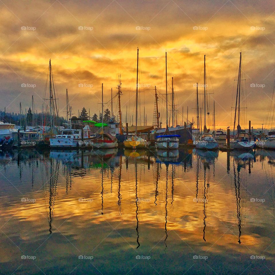 Winter Sunrise at the Marina