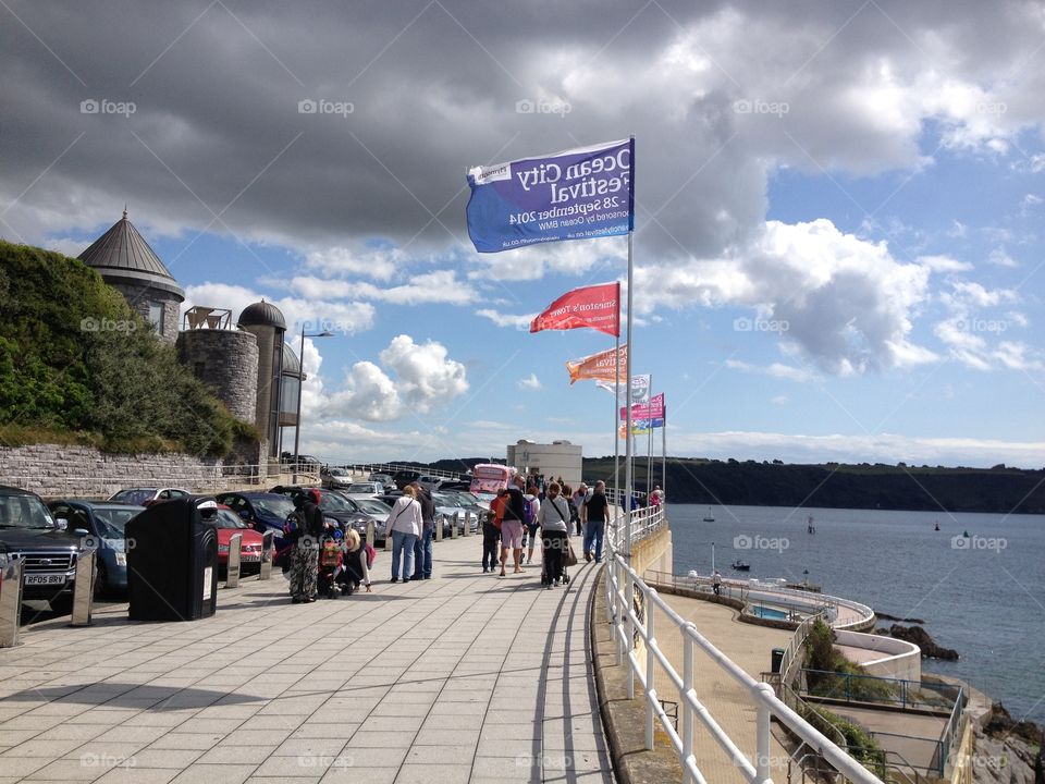 Beautiful sea cloud view