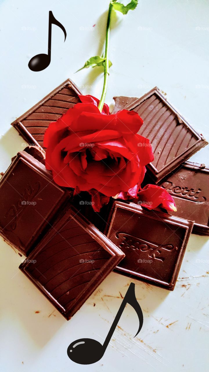 Chocolate, songs and roses