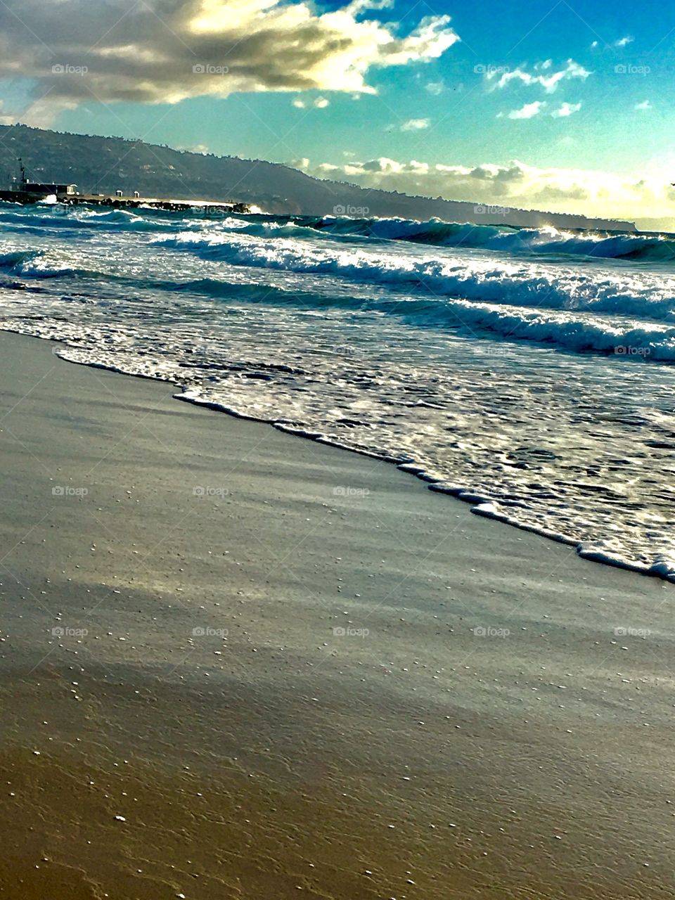 Where sand meets the Pacific Ocean