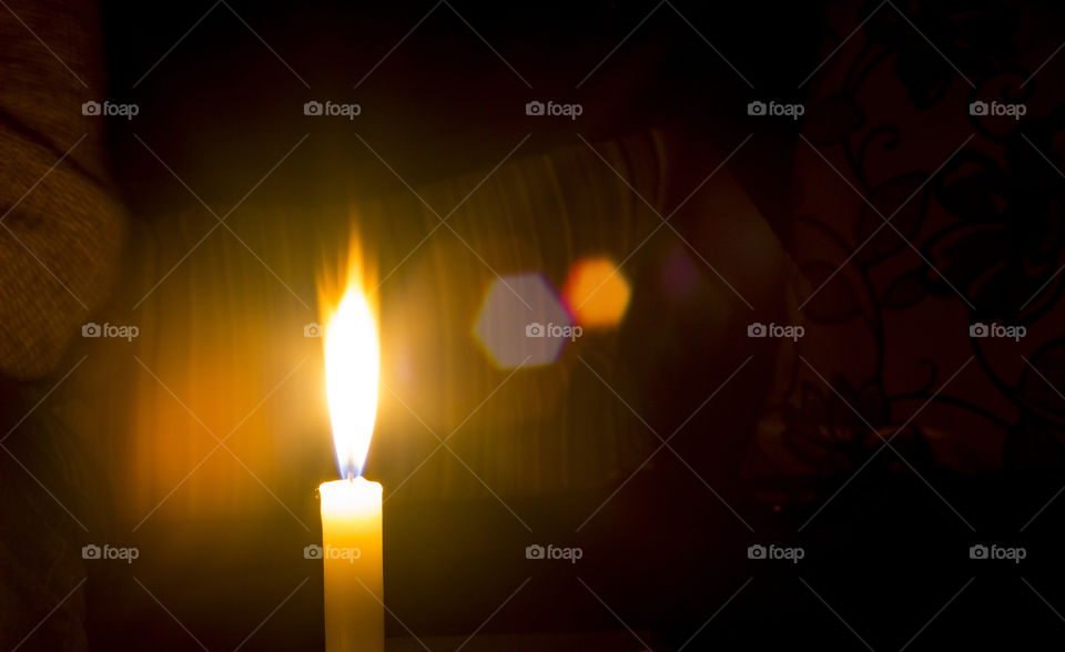 Close-up of candle