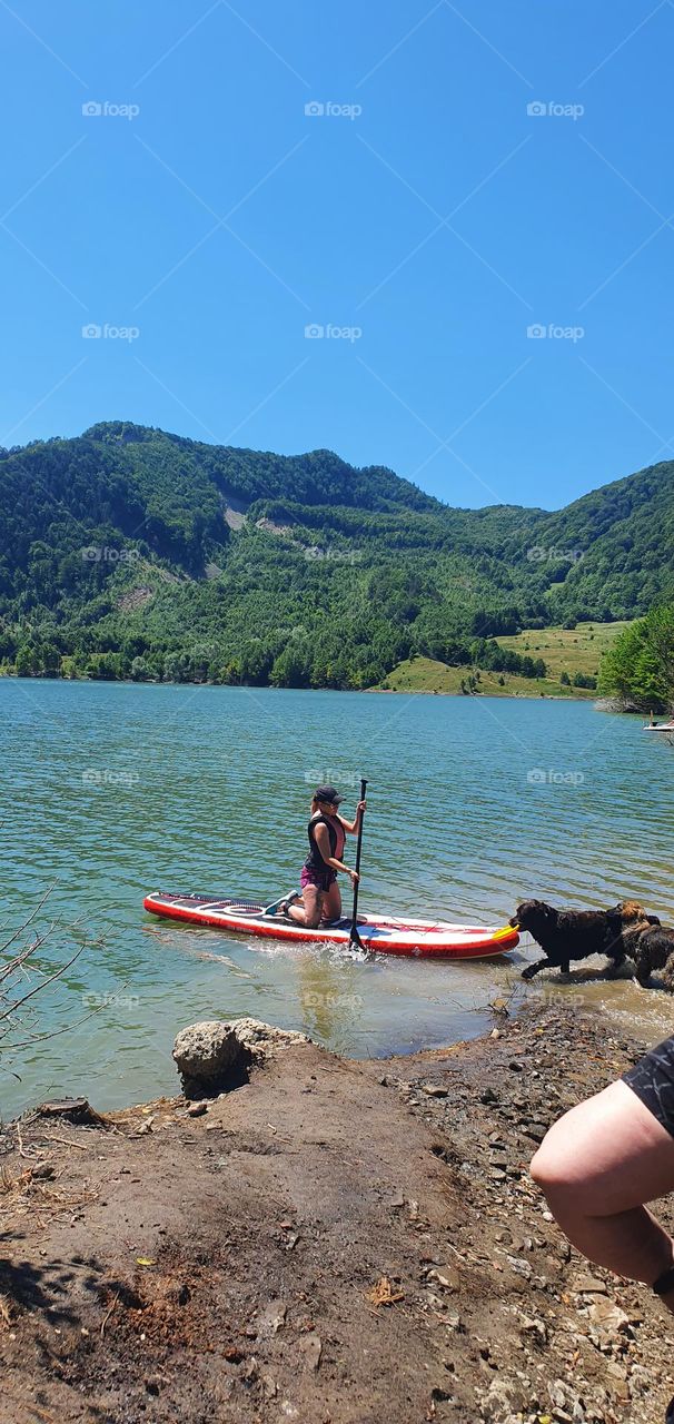 Enjoying on the water