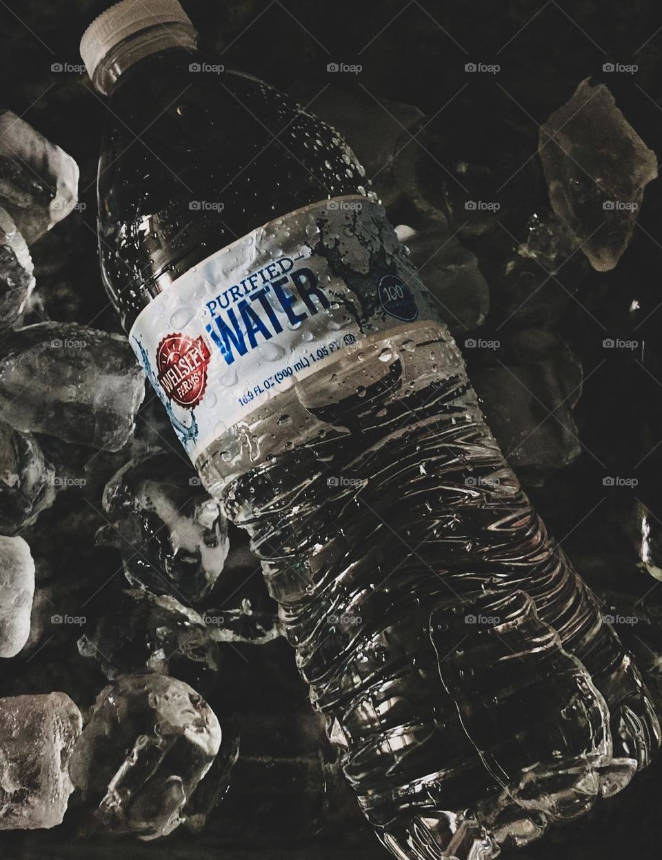 A refreshing bottle of purified water