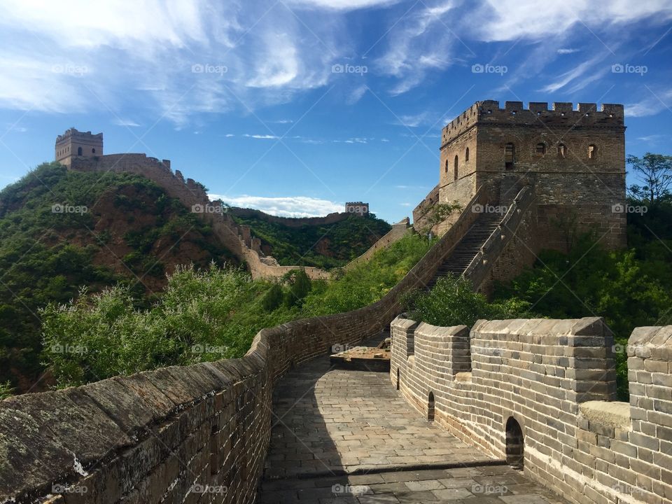 Hiking on the Great Wall of China