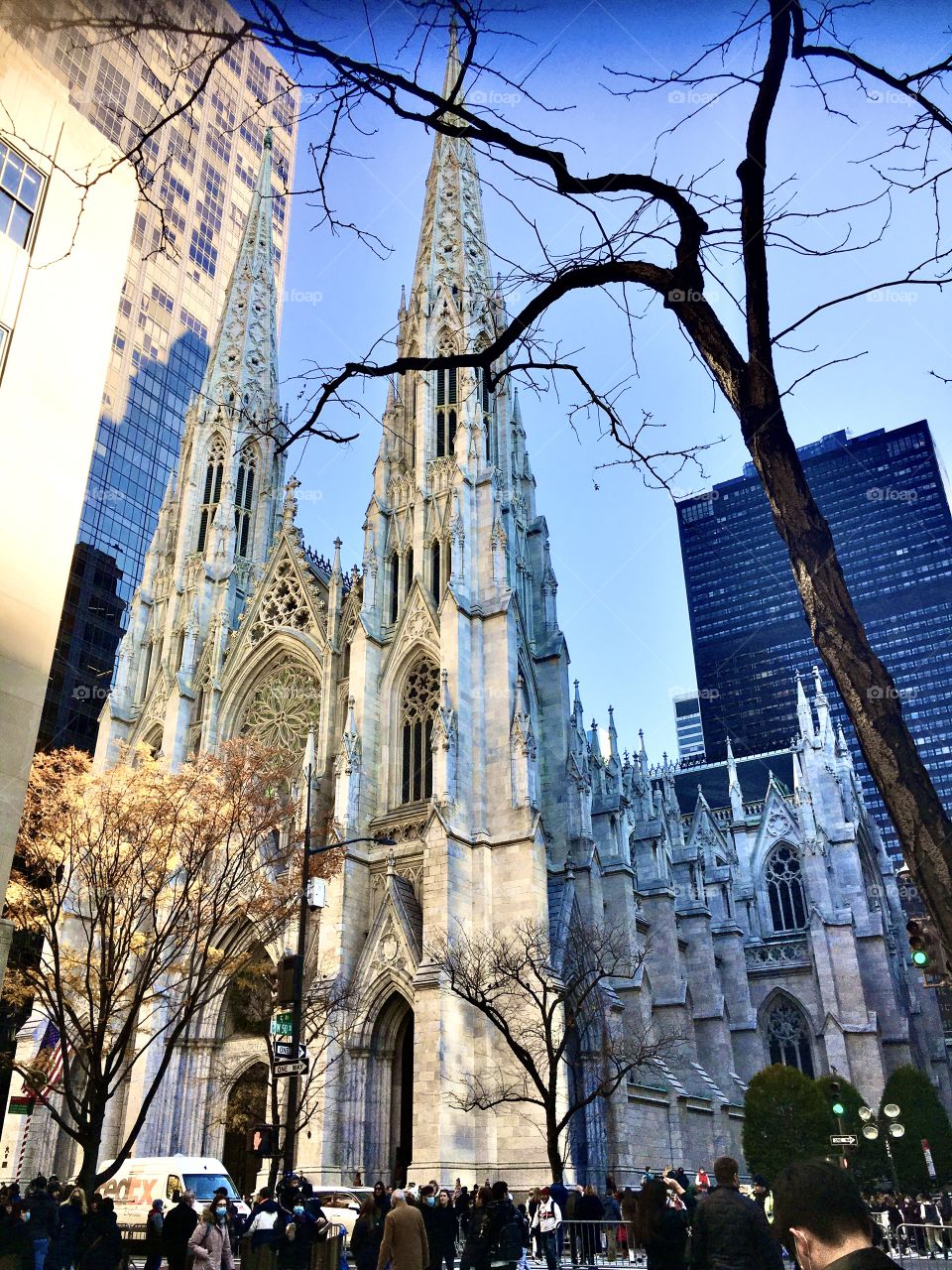 Church in December in Manhattan newyork 