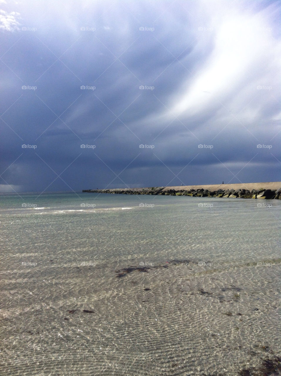 beach ocean sky sweden by magenta_sally