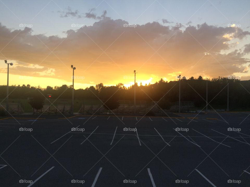 View of a parking lot