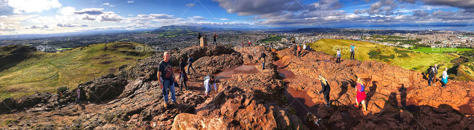 The top of Arthur’s Seat