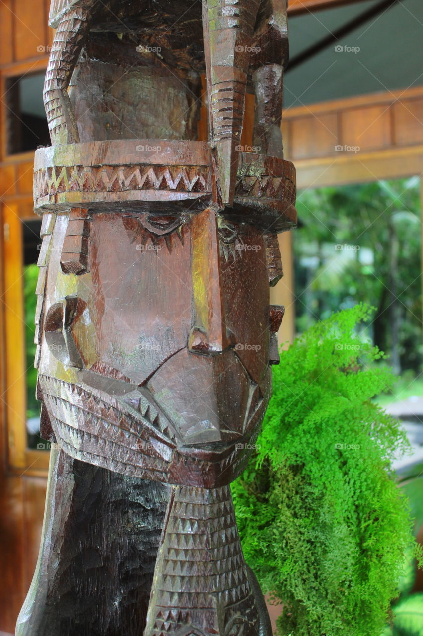 Typical carvings of the Kamoro people