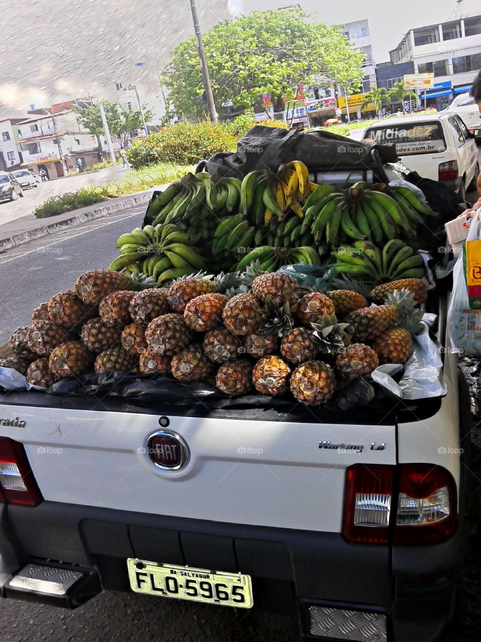 car of pineapple