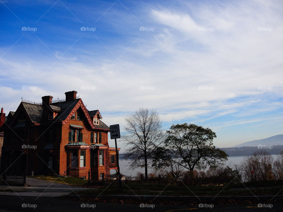 newburgh ny house old hudson river by delvec