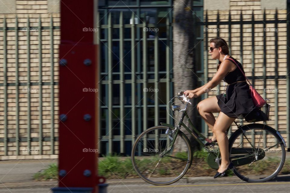 Girl On Bike