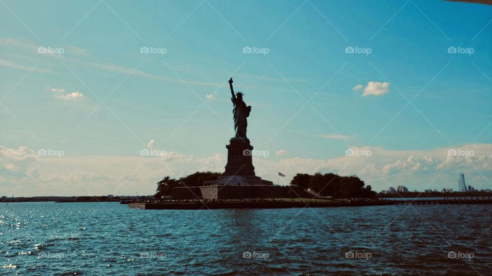 Statue of Liberty on Ellis Island 