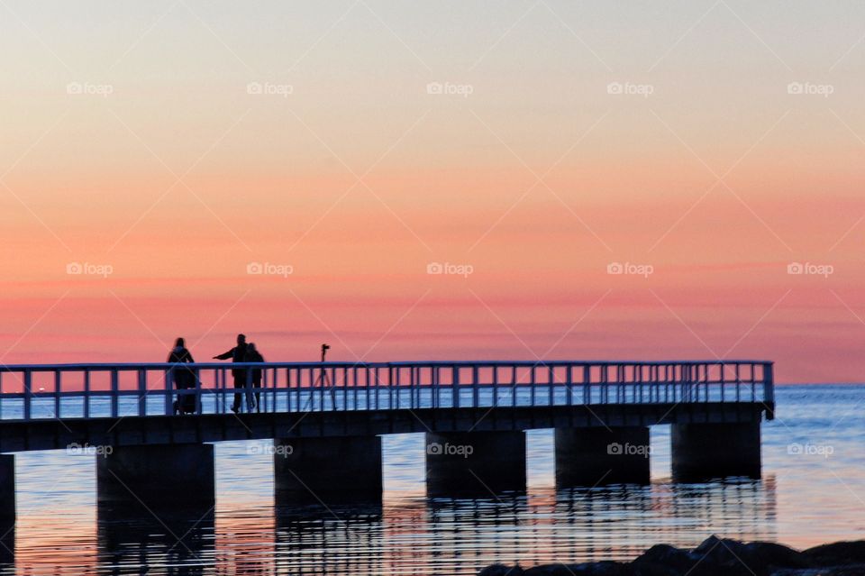 Sunset on the pier