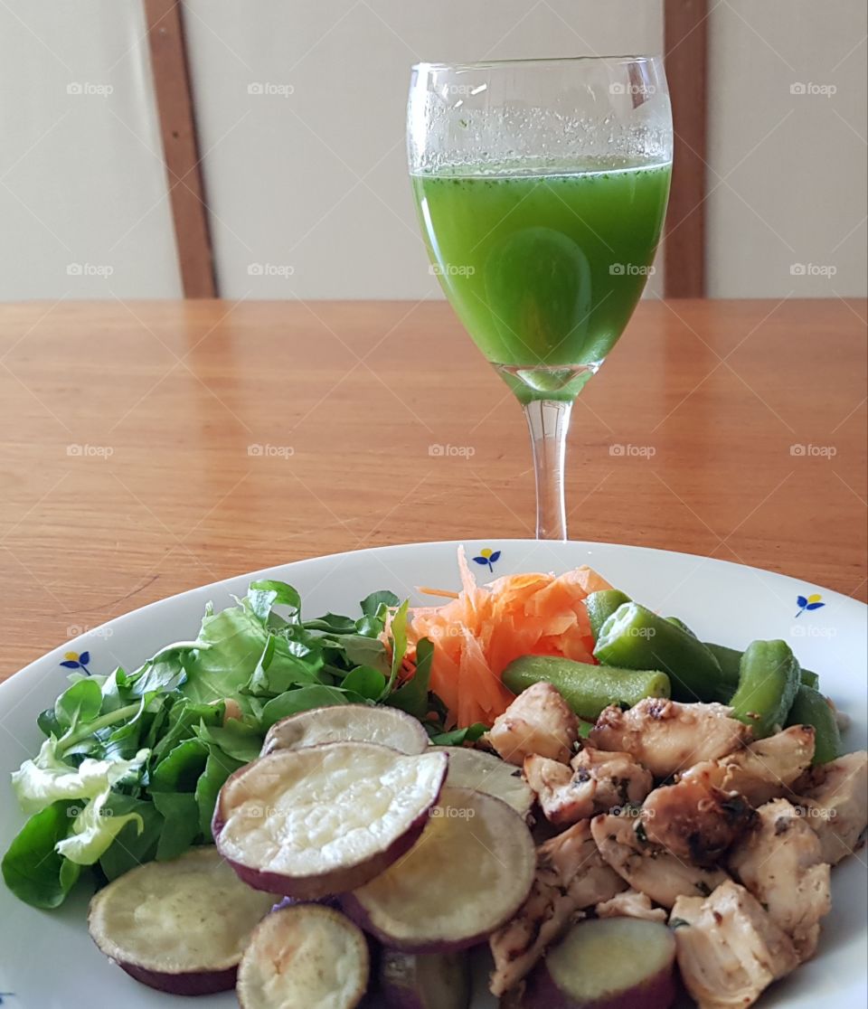 Garden juice and helphly food