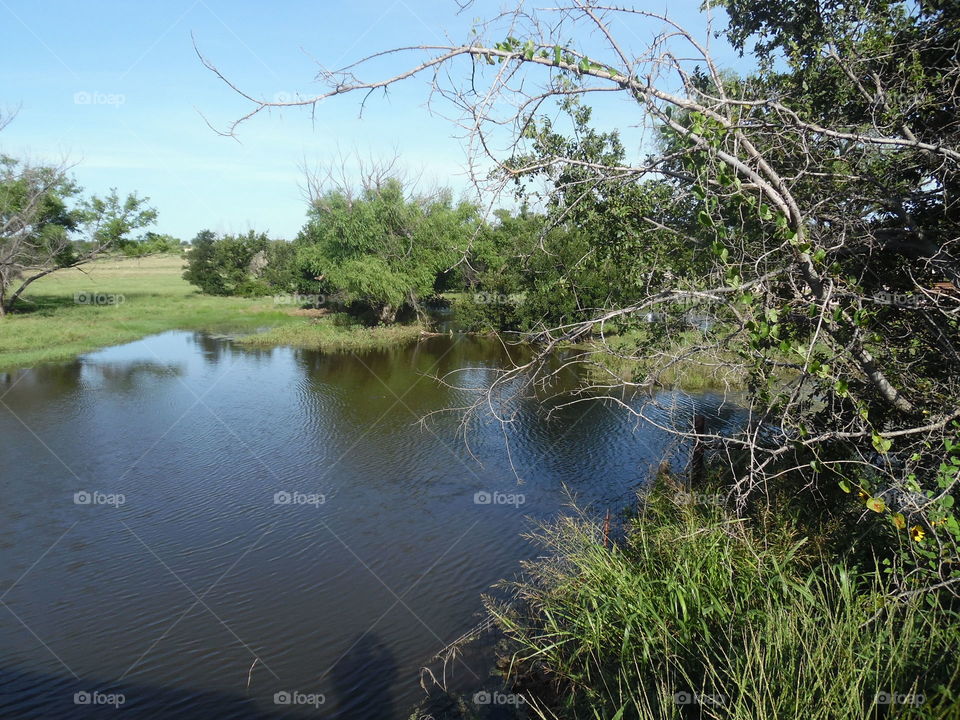 Graham Texas Lake. This is a picture of the lake that I saw while out exploring this morning