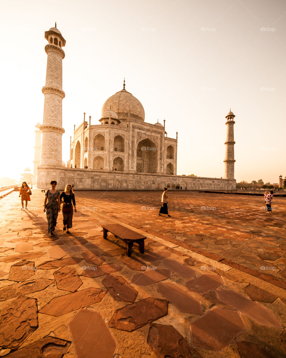 Sunrise at Taj Mahal, India 