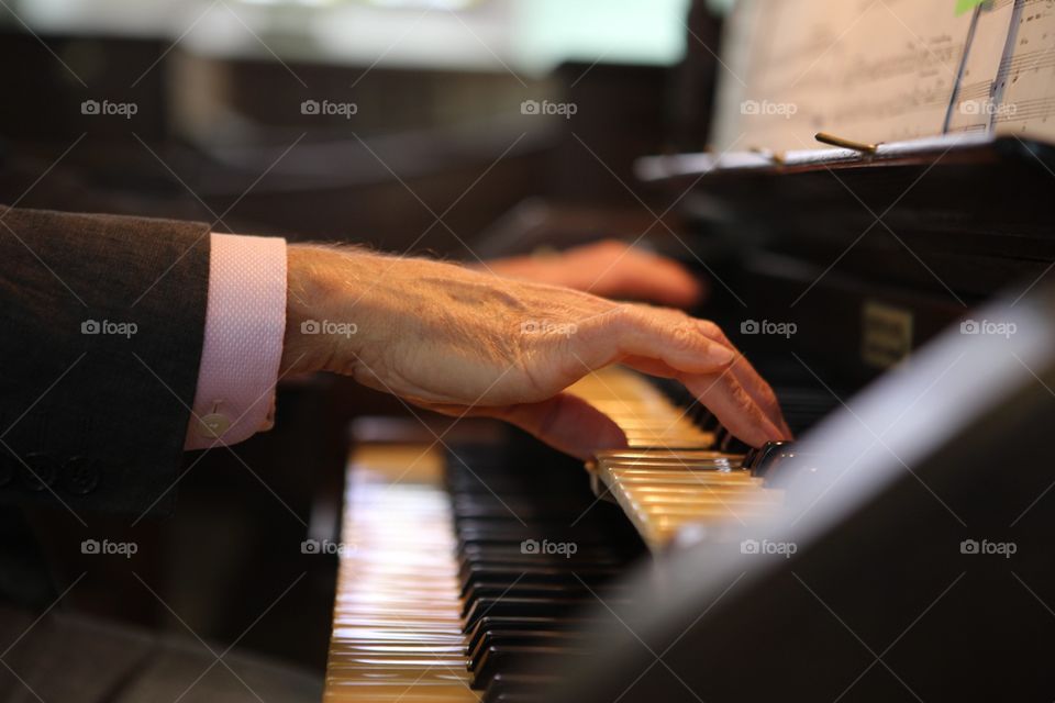 Organist. Organist playing at a wedding