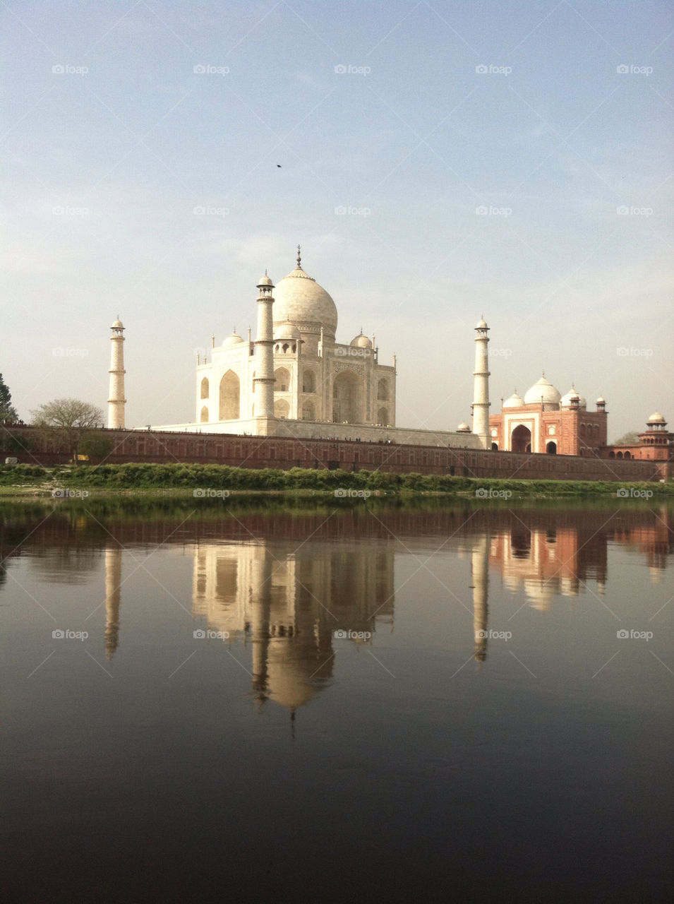 river reflection india agra by rob_vh