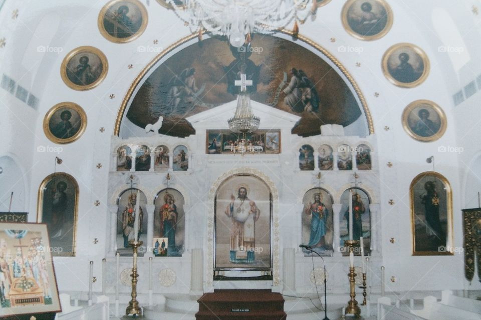 Greek Orthodox Church altar