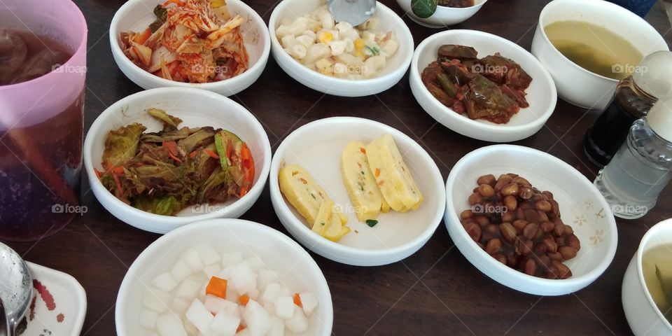 Korean side dish!! It was served at one of the famous korean restaurant in Davao City.