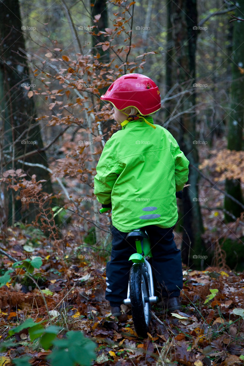 Little Kid cycling. Little Kid cycling