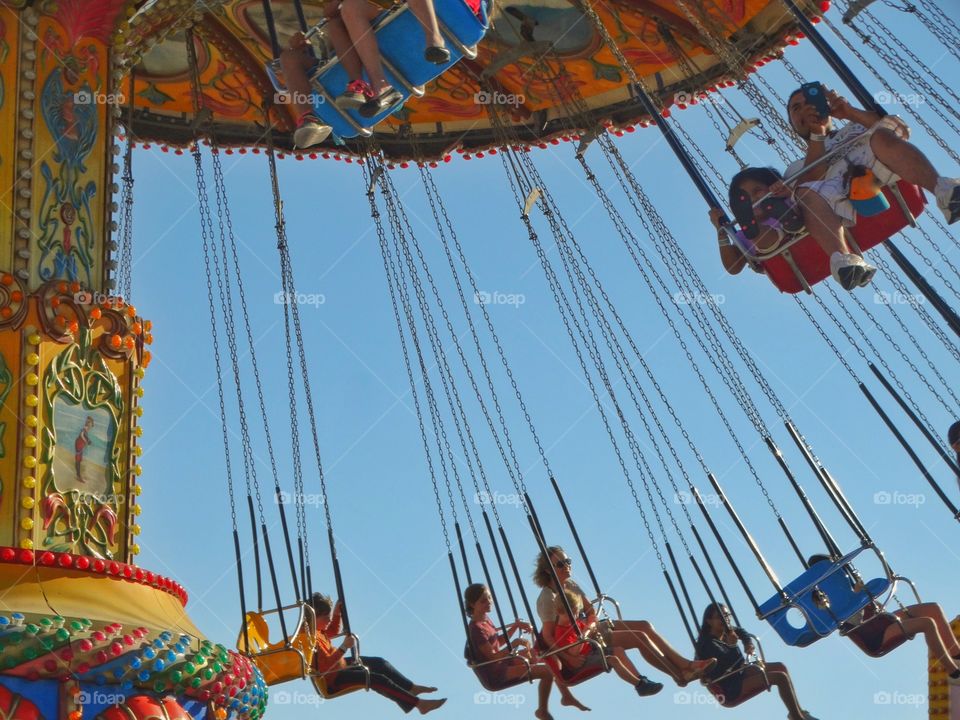 Amusement Park Swing Ride
