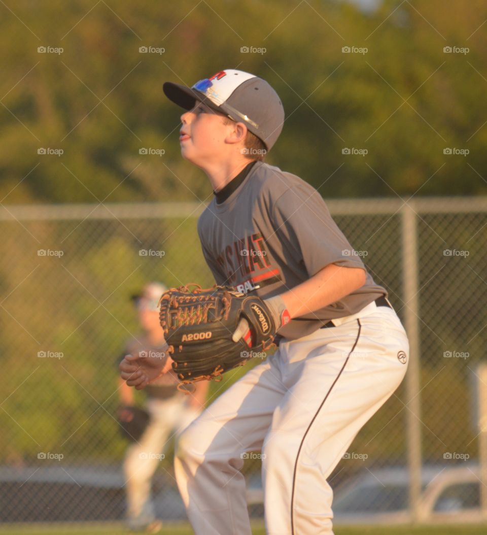 Close-up of base ball pitcher