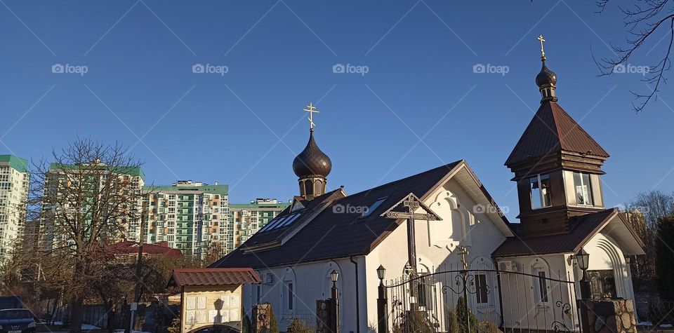 architecture street view church, mobile photography