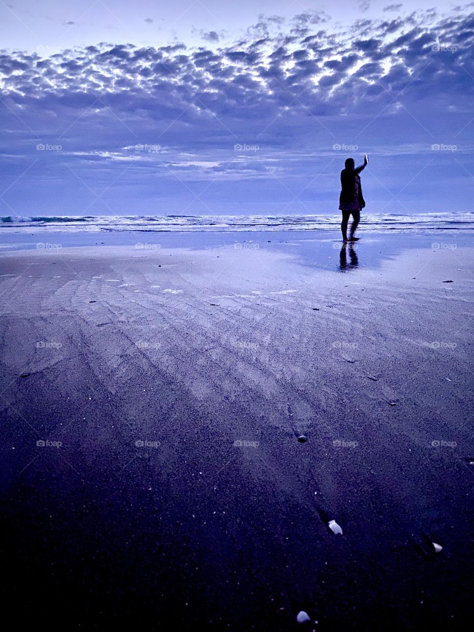 Night Time Ocean Selfie.