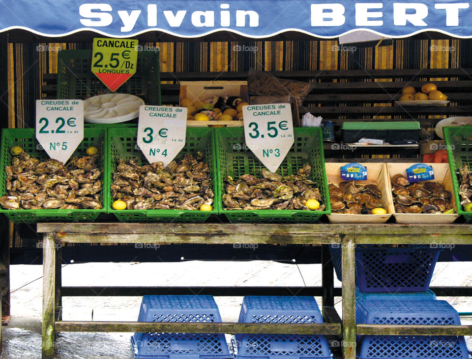 Oyster stall