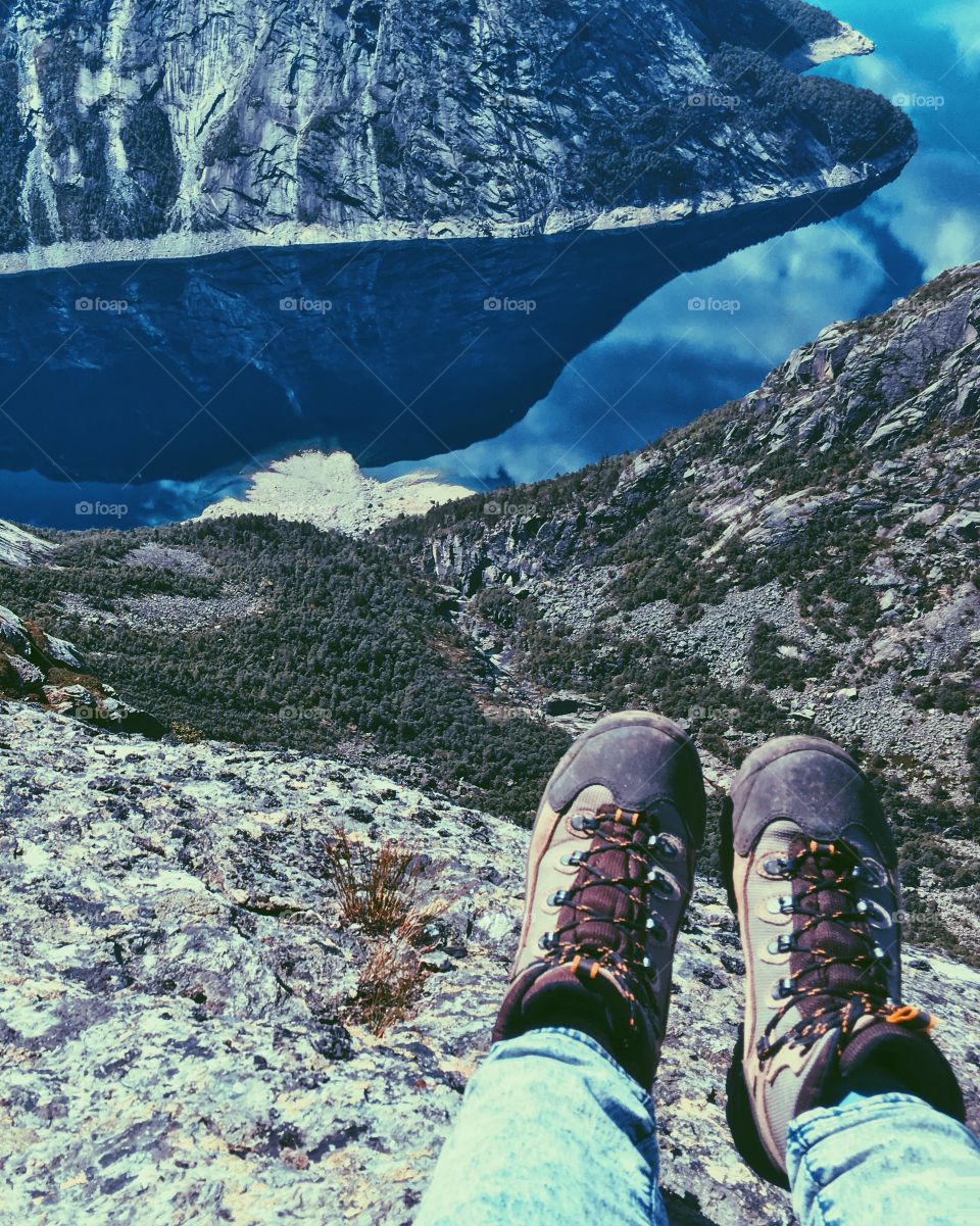 Feet view in Norway