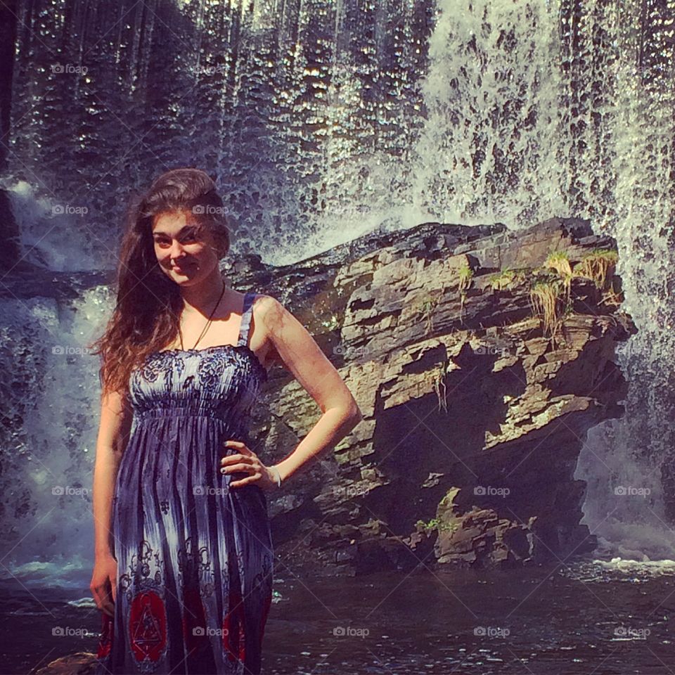 Waterfall . Loving spring 