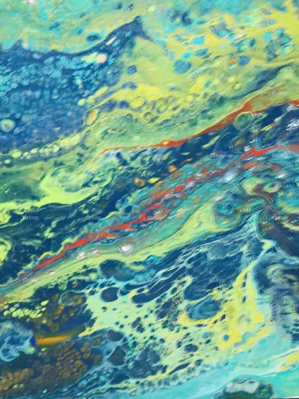 Paint Pouring Green 