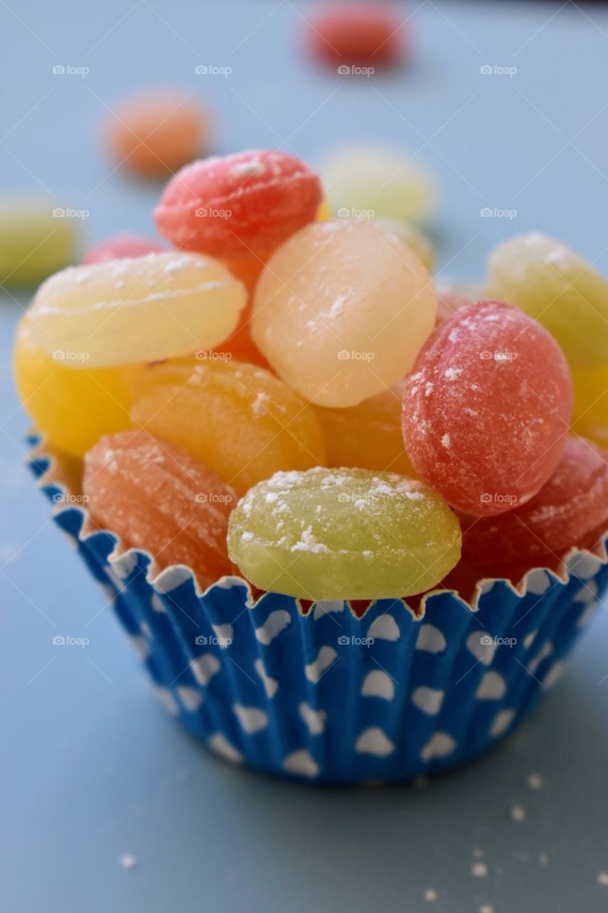 Colored sweet candies