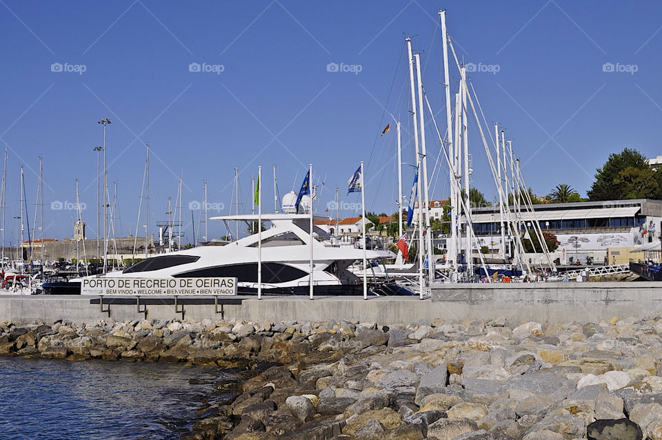 boats stones rocks yachts by luis