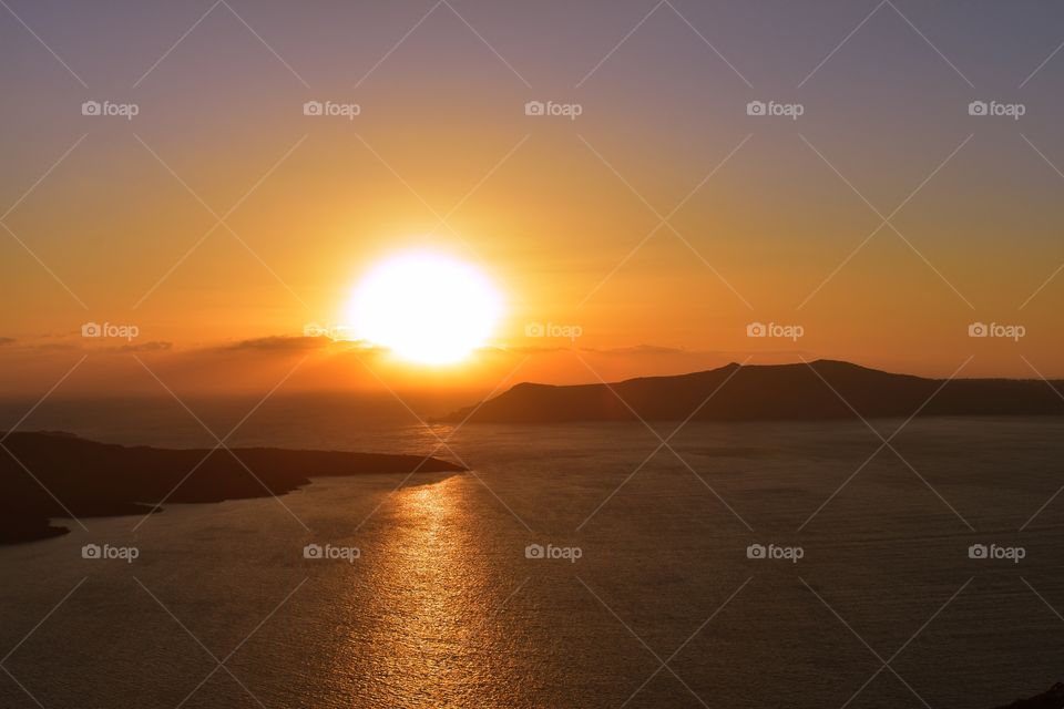 Sunset in Santorini