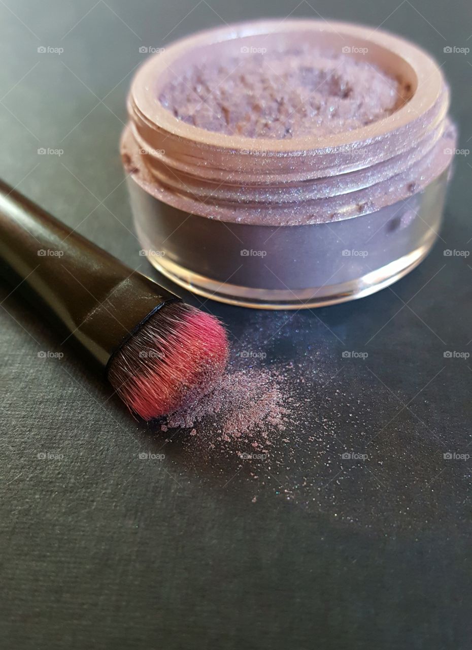Eyeshadow and brush