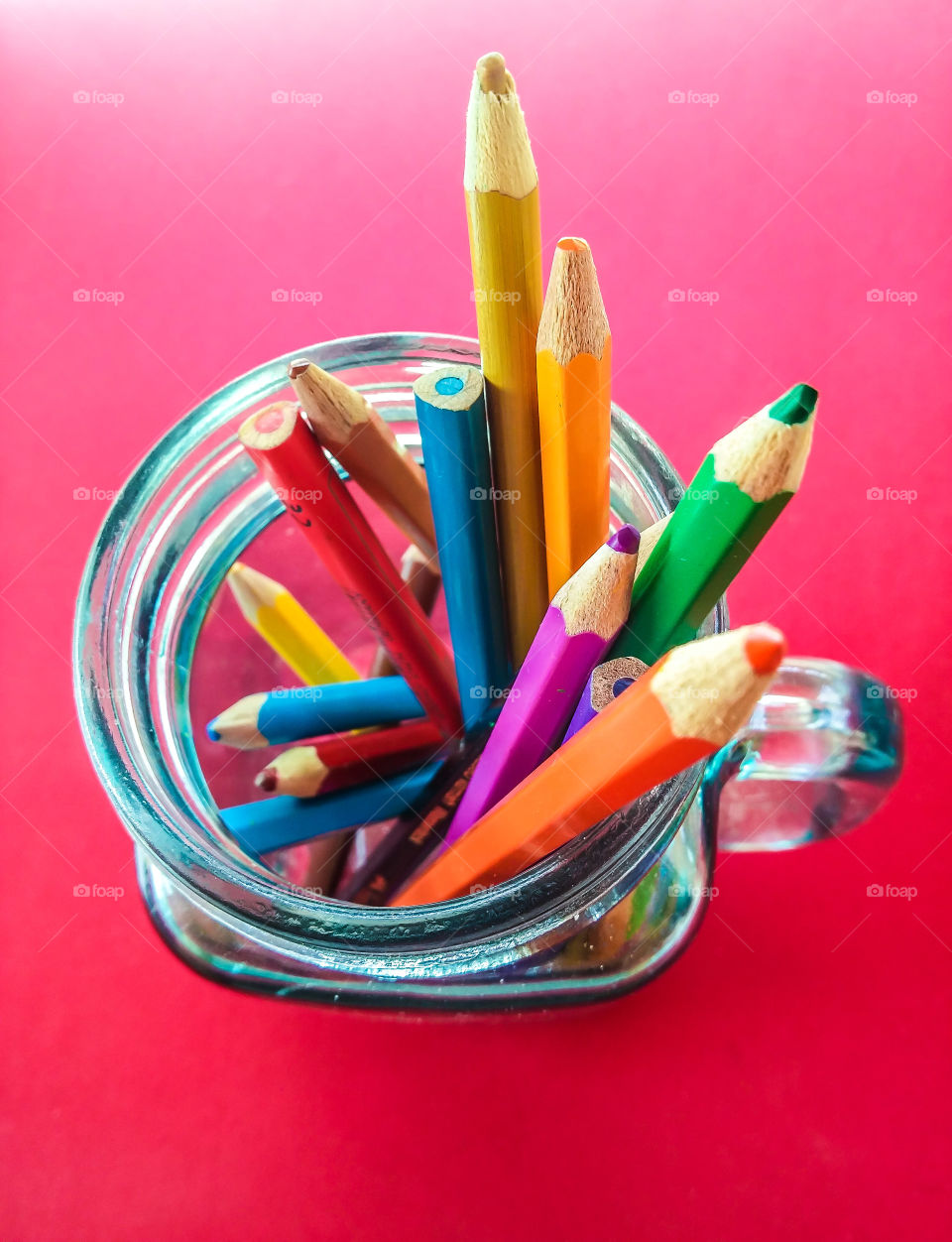 various colorful pencils