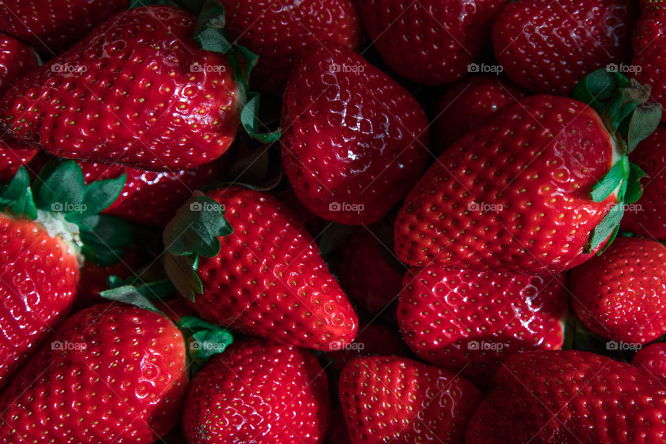 Strawberries texture.