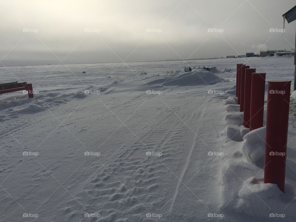 Winter, Snow, Beach, Sea, Water